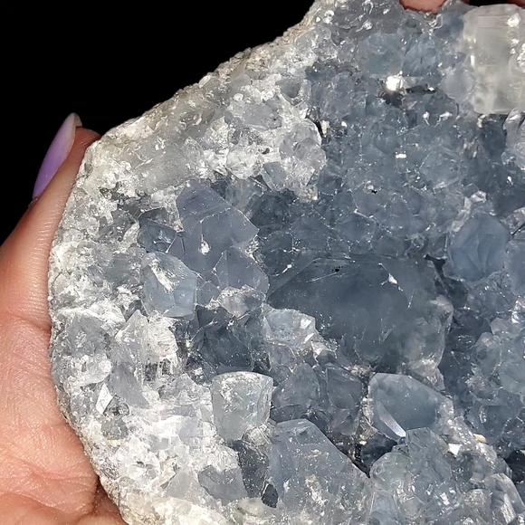 Big & Sparkling Blue Celestite Cluster - Picture 14 of 14